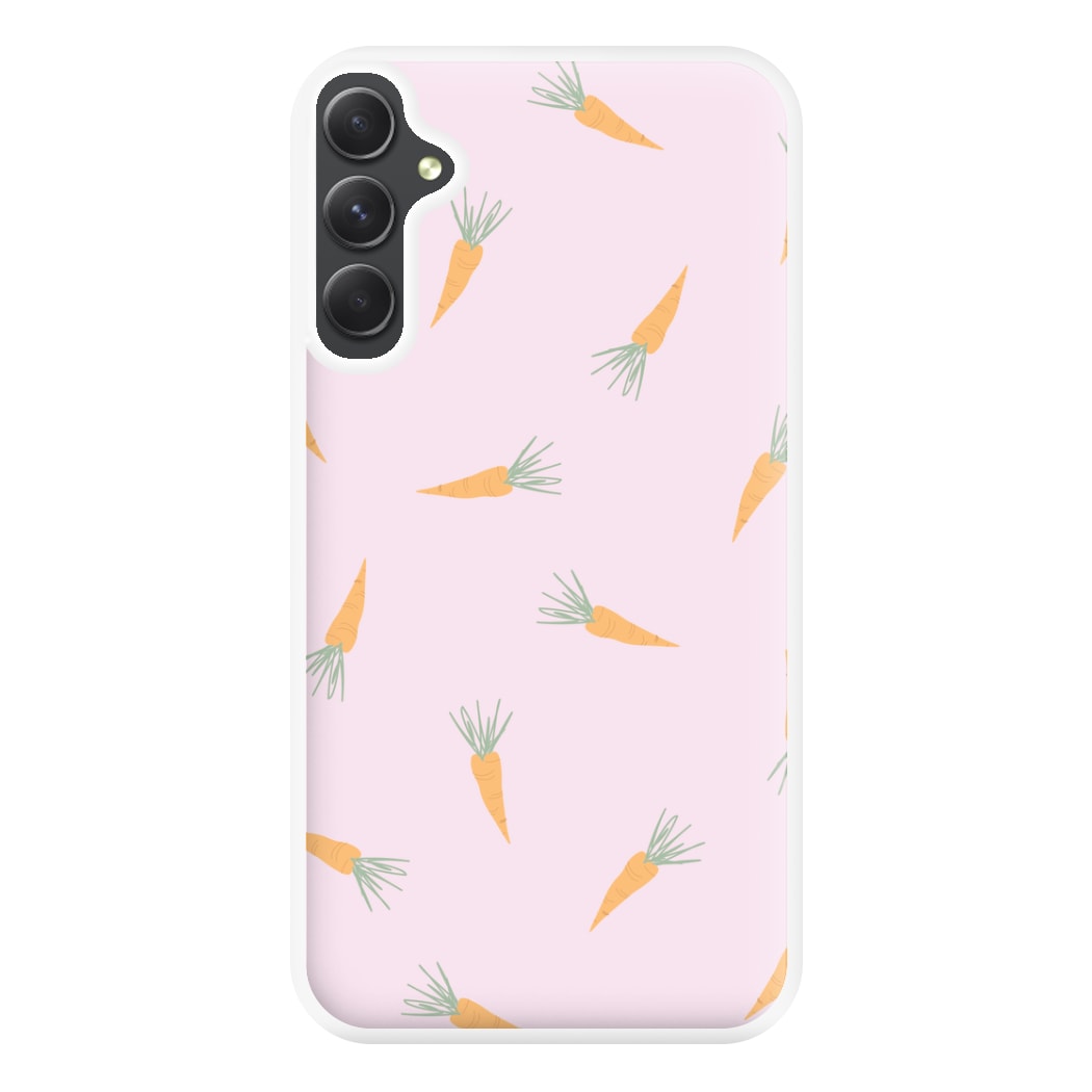 Carrots - Easter Patterns Phone Case for Galaxy A34