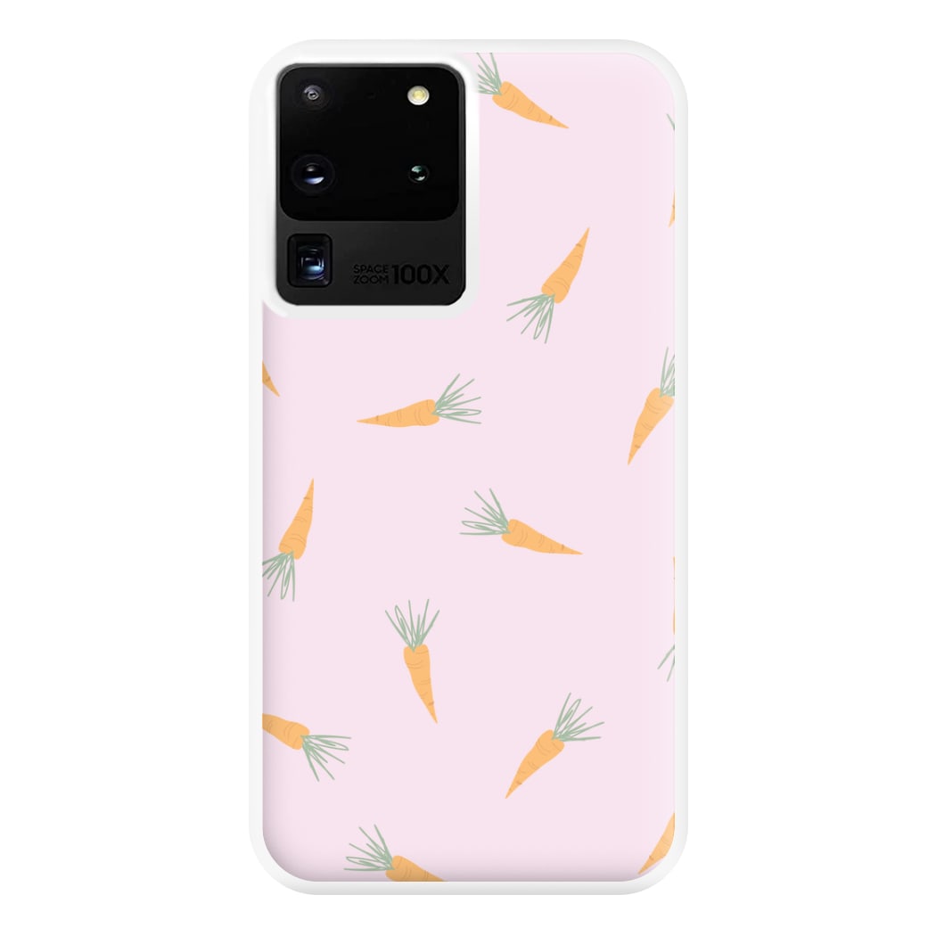 Carrots - Easter Patterns Phone Case for Galaxy S20 Ultra