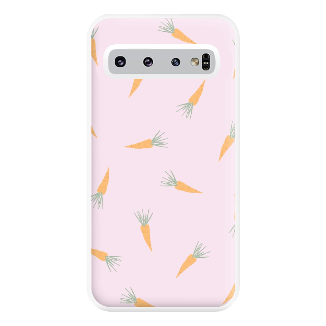 Carrots - Easter Patterns Phone Case for Galaxy S10 Plus