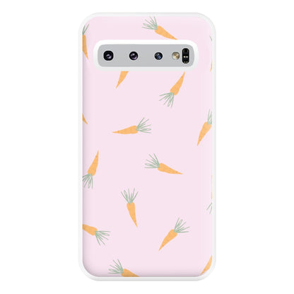 Carrots - Easter Patterns Phone Case for Galaxy S10 Plus