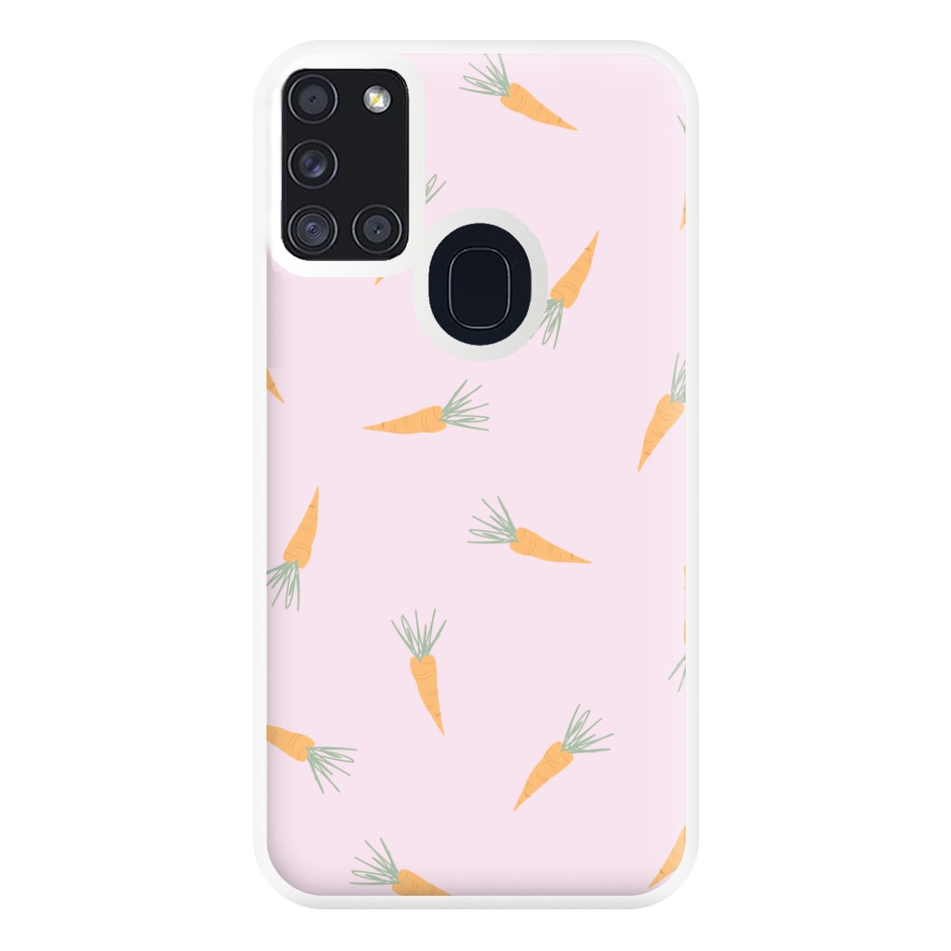 Carrots - Easter Patterns Phone Case for Galaxy A21s