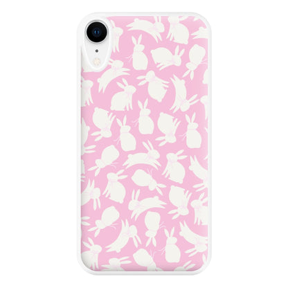 Bunnies And Bows - Easter Patterns Phone Case for iPhone XR