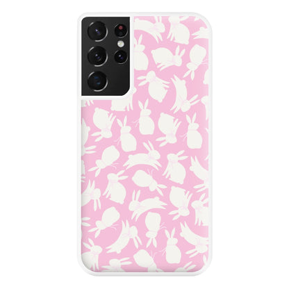 Bunnies And Bows - Easter Patterns Phone Case for Galaxy S21 Ultra