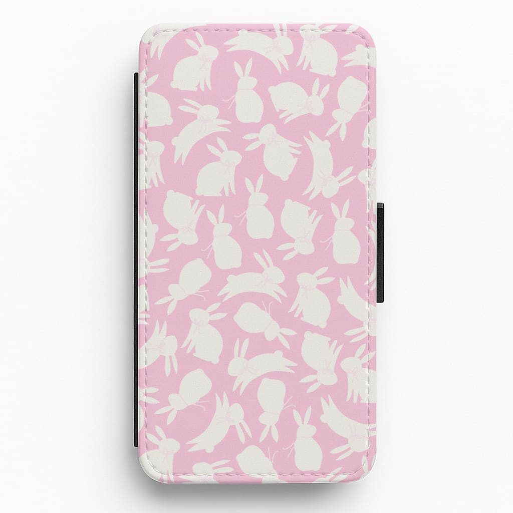 Bunnies And Bows - Easter Patterns Flip / Wallet Phone Case