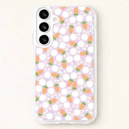 Rabbits And Carrots - Easter Patterns Phone Case for Galaxy S26