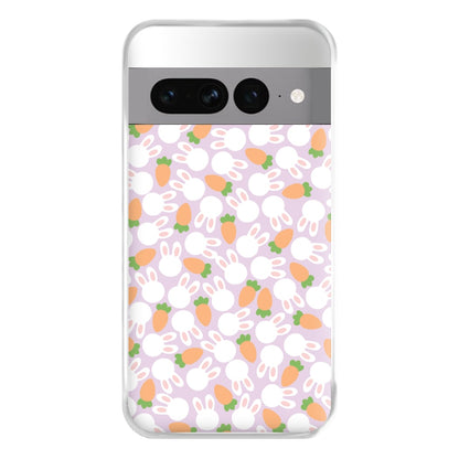 Rabbits And Carrots - Easter Patterns Phone Case for Google Pixel 7 Pro