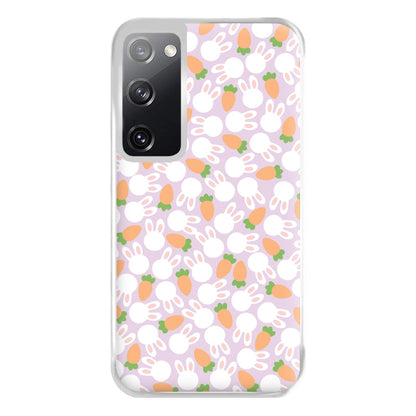 Rabbits And Carrots - Easter Patterns Phone Case for Galaxy S20