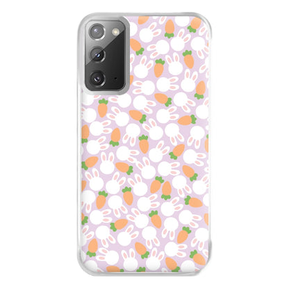 Rabbits And Carrots - Easter Patterns Phone Case for Galaxy Note 20 Ultra