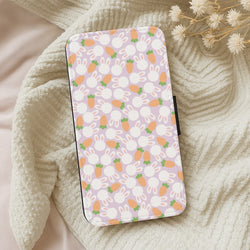 Rabbits And Carrots - Easter Patterns Wallet Phone Case
