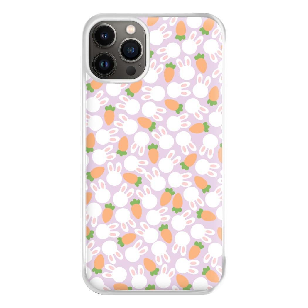 Rabbits And Carrots - Easter Patterns Phone Case for iPhone 13