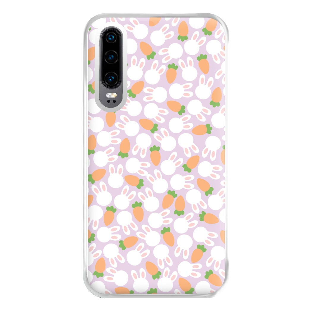 Rabbits And Carrots - Easter Patterns Phone Case for Huawei P30