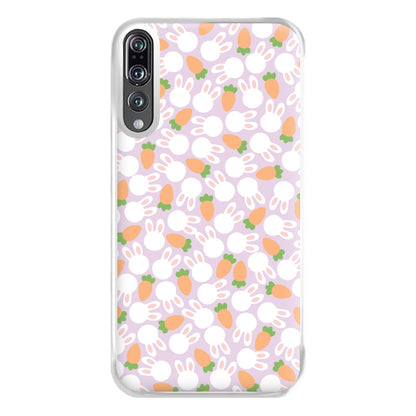 Rabbits And Carrots - Easter Patterns Phone Case for Huawei P20 Pro