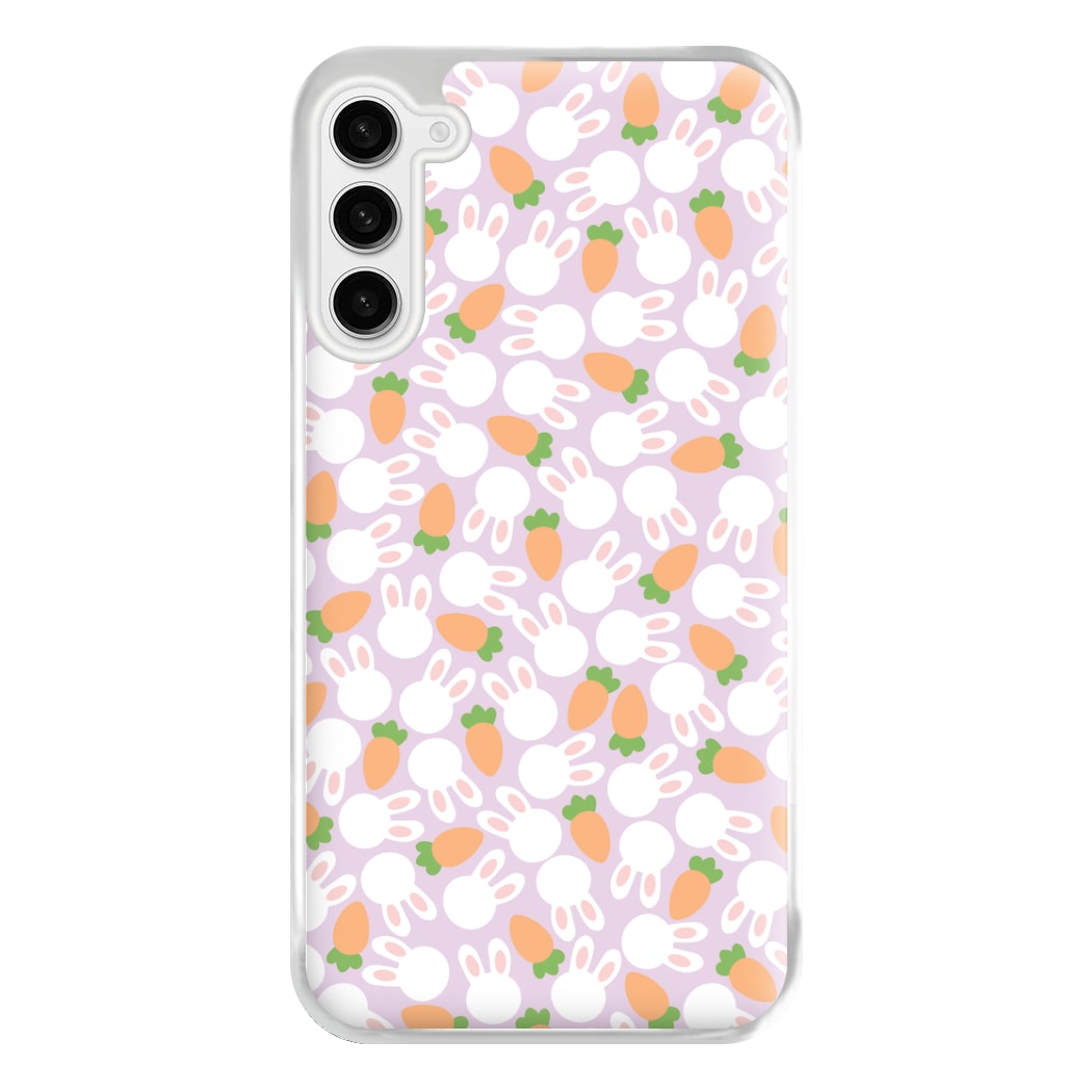 Rabbits And Carrots - Easter Patterns Phone Case for Galaxy S23FE