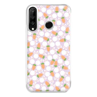 Rabbits And Carrots - Easter Patterns Phone Case for Huawei P30 Lite