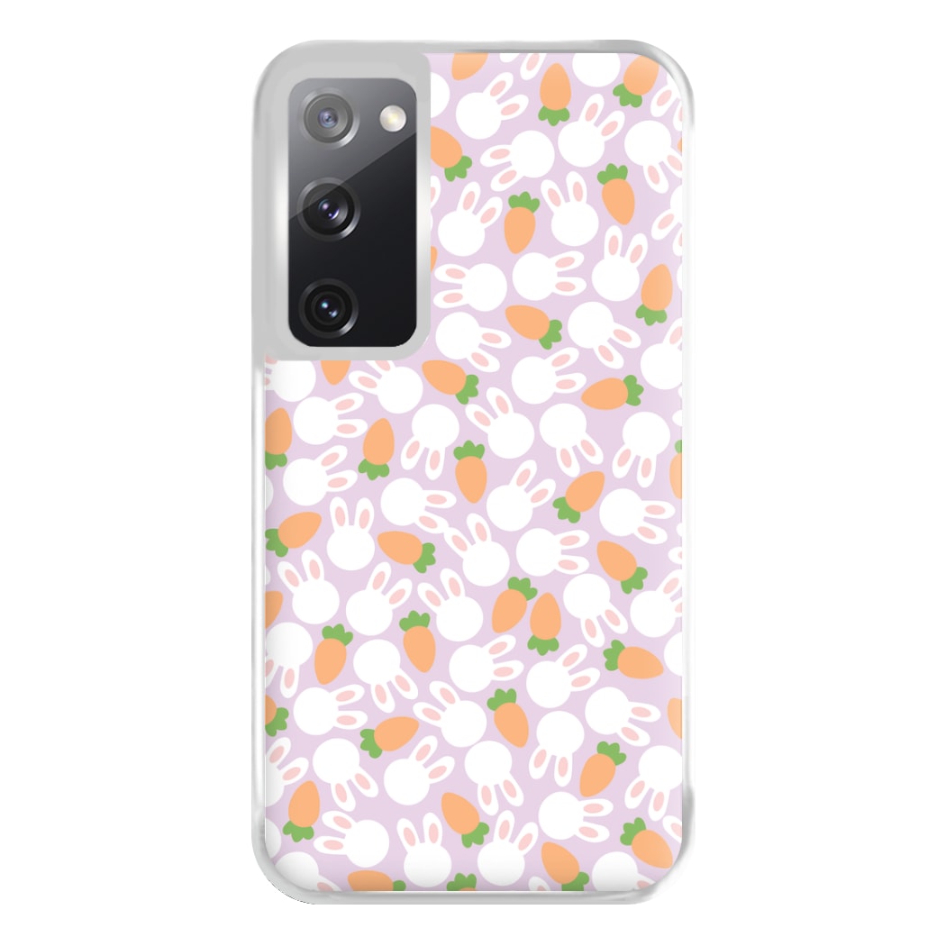 Rabbits And Carrots - Easter Patterns Phone Case for Galaxy S20FE