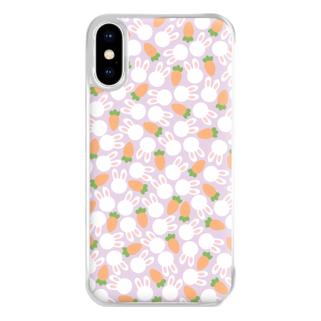 Rabbits And Carrots - Easter Patterns Phone Case for iPhone XS Max