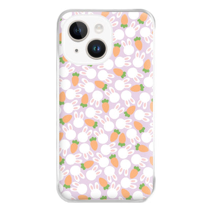 Rabbits And Carrots - Easter Patterns Phone Case for iPhone 14 Plus