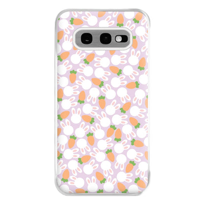 Rabbits And Carrots - Easter Patterns Phone Case for Galaxy S10e