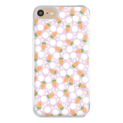 Rabbits And Carrots - Easter Patterns Phone Case for iPhone 6 / 7 / 8 / SE