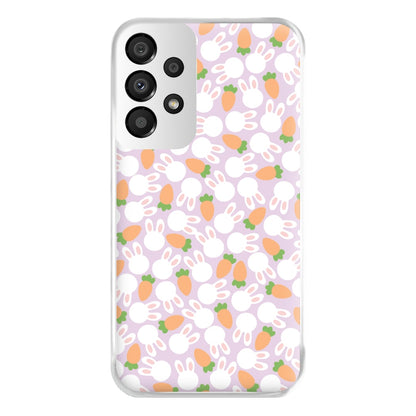 Rabbits And Carrots - Easter Patterns Phone Case for Galaxy A33