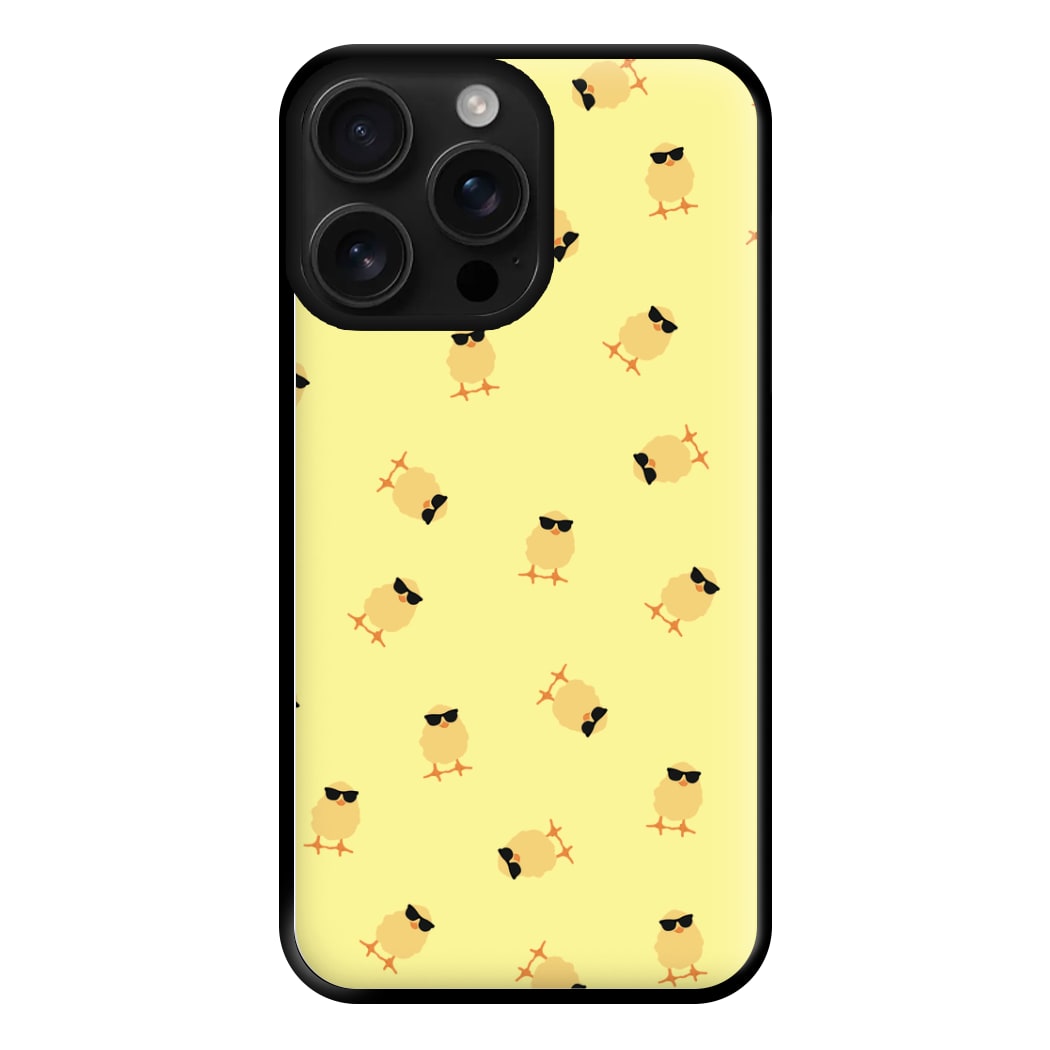 Chicks With Sunglasses Pattern Phone Case for iPhone 16 Pro Max