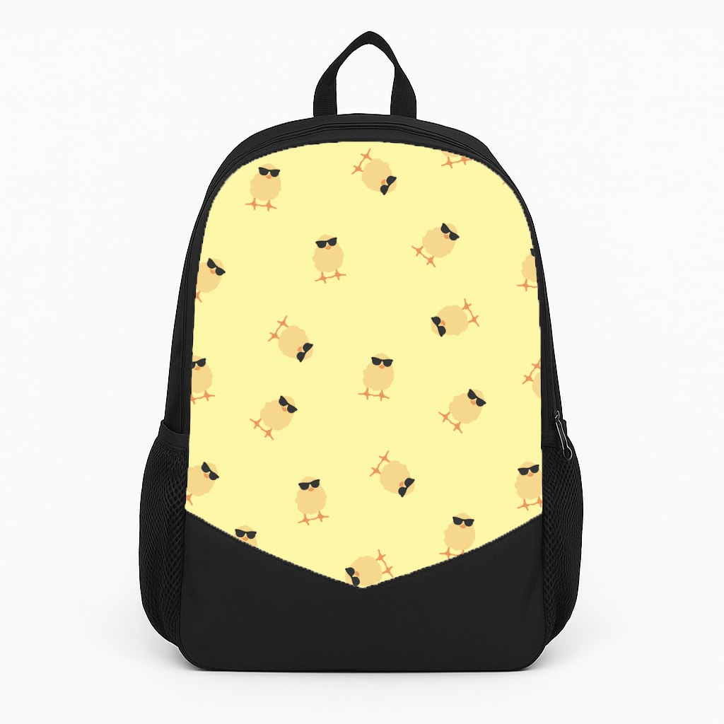 Chicks With Sunglasses Pattern Large Backpack