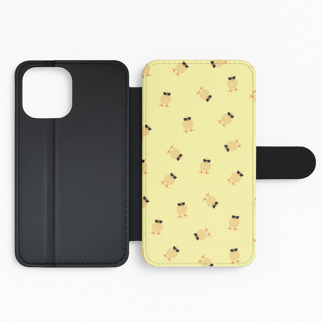 Chicks With Sunglasses Pattern Flip Phone Case