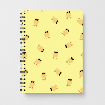 Chicks With Sunglasses Pattern Notebook