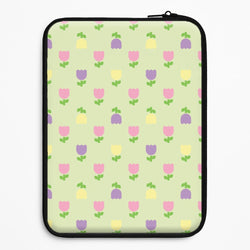 Pastel Tulips Pattern Universal Laptop Sleeve
