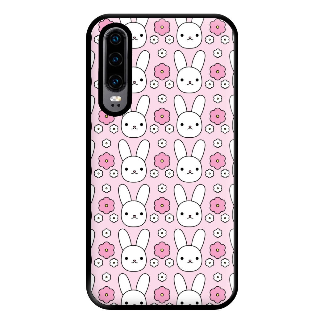 Bunnies And Flowers Pattern Phone Case for Huawei P30
