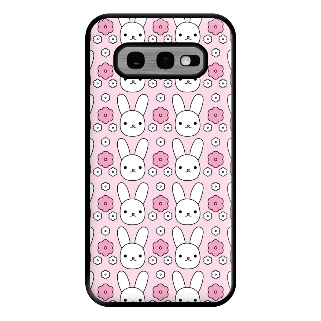 Bunnies And Flowers Pattern Phone Case for Galaxy S10e