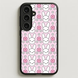 Bunnies And Flowers Pattern Phone Case for Galaxy S25FE
