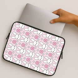 Bunnies And Flowers Pattern MacBook Case