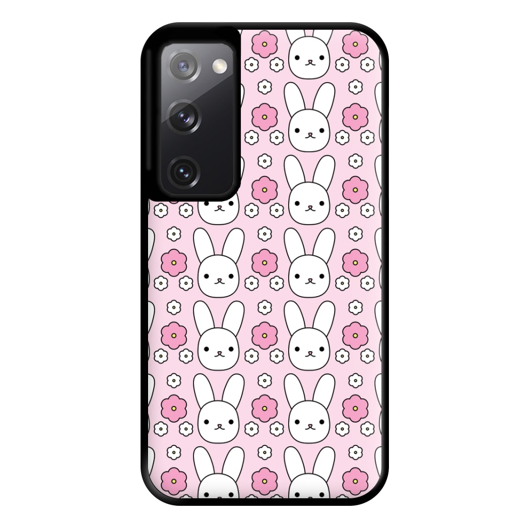 Bunnies And Flowers Pattern Phone Case for Galaxy S20FE