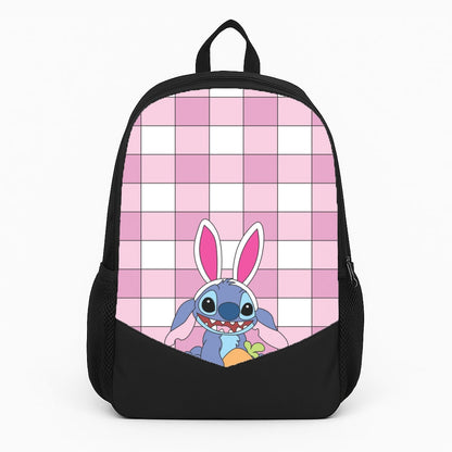 Easter Bunny Blue Alien Large Backpack