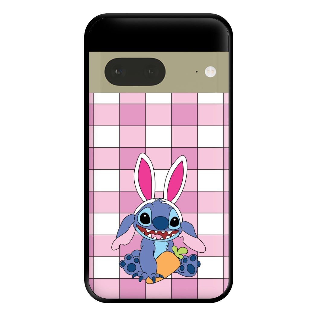 Easter Bunny Blue Alien Phone Case for Google Pixel 7a