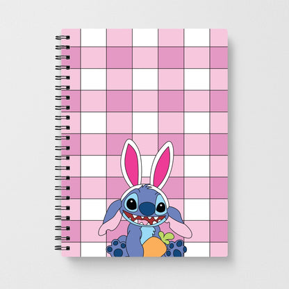 Easter Bunny Blue Alien Notebook