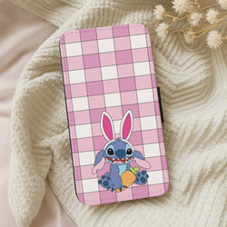 Easter Bunny Blue Alien Wallet Phone Case