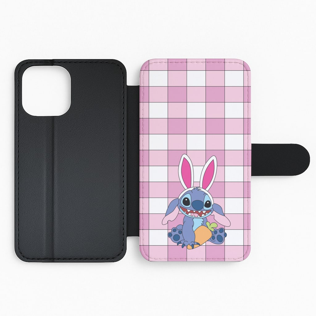 Easter Bunny Blue Alien Flip Phone Case
