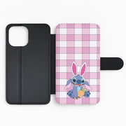 Easter Bunny Blue Alien Flip / Wallet Phone Case 2