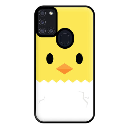 Yellow Chick Phone Case for Galaxy A21s