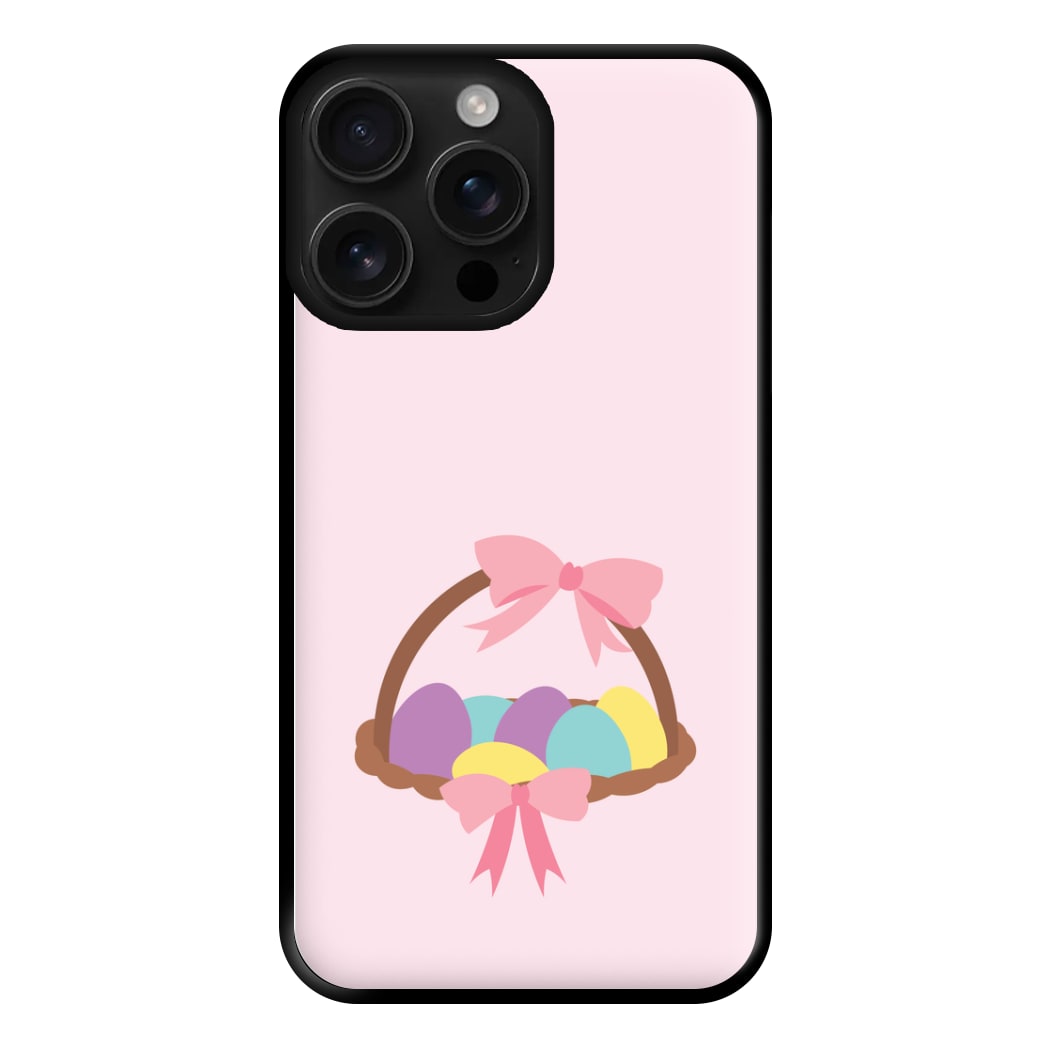 Pink Easter Basket Phone Case for iPhone 16 Pro Max