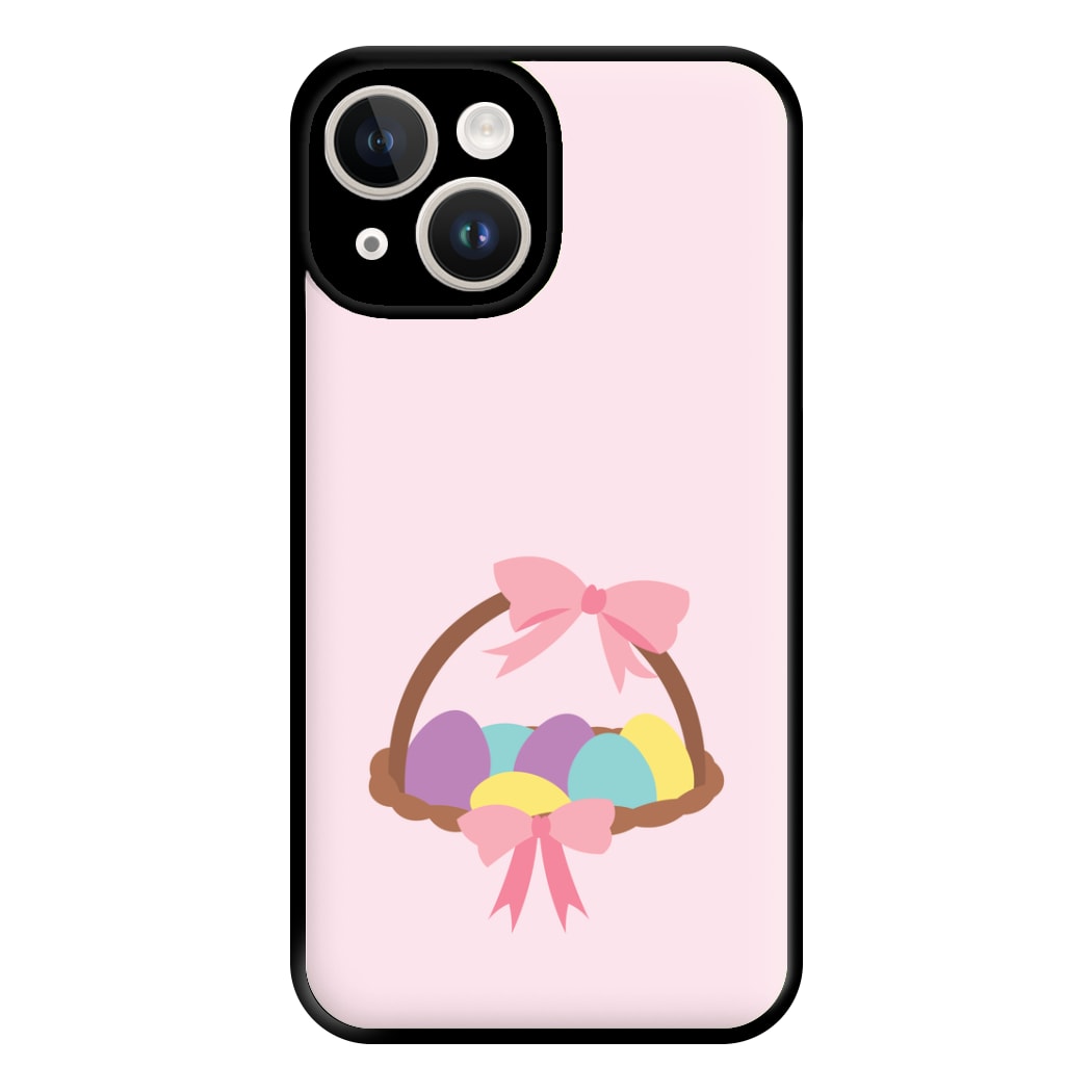 Pink Easter Basket Phone Case for iPhone 14