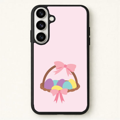 Pink Easter Basket Phone Case for Galaxy S26