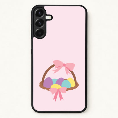 Pink Easter Basket Phone Case for Galaxy A37