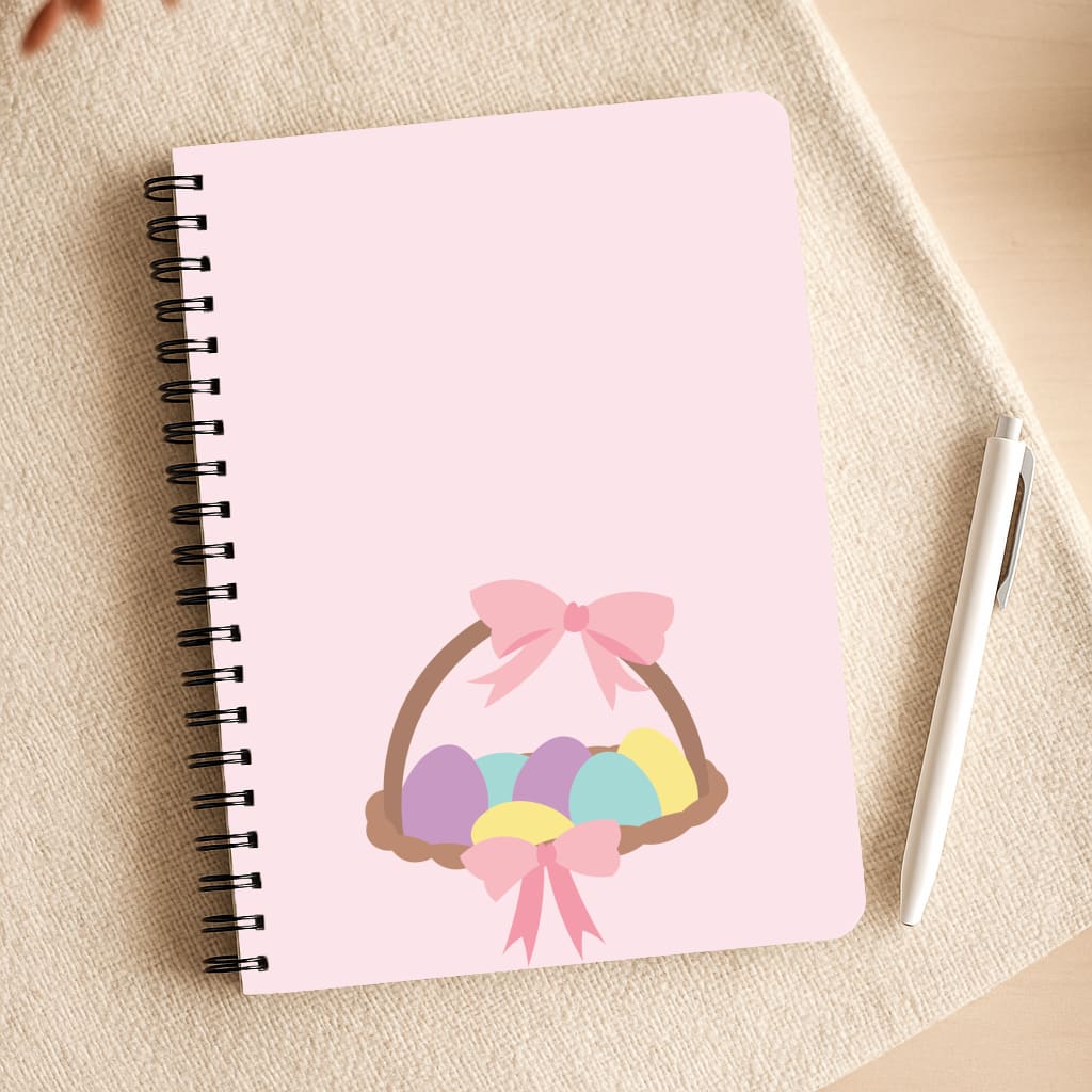 Pink Easter Basket Notepad