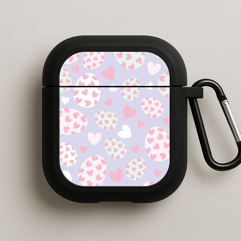 Heart Easter Eggs Pattern AirPods Case