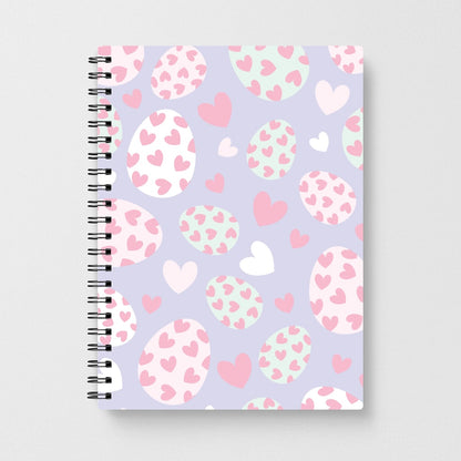 Heart Easter Eggs Pattern Notebook