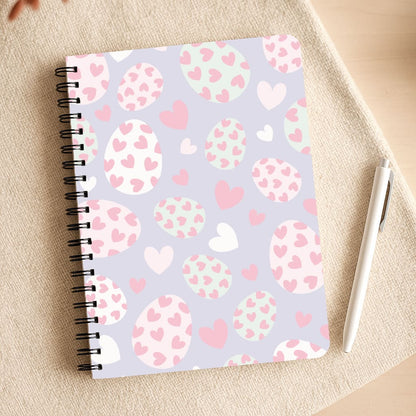 Heart Easter Eggs Pattern Notepad