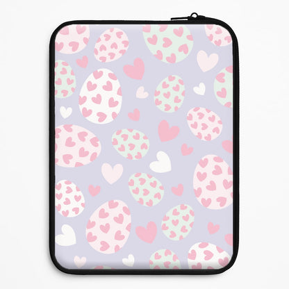 Heart Easter Eggs Pattern Universal Laptop Sleeve